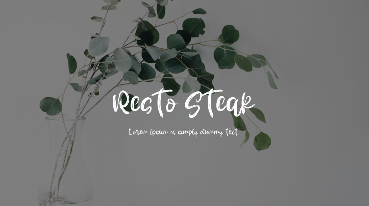 Resto Steak Font