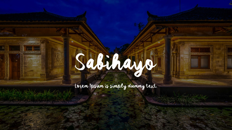 Sabihayo Font