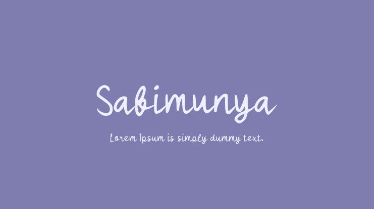 Sabimunya Font