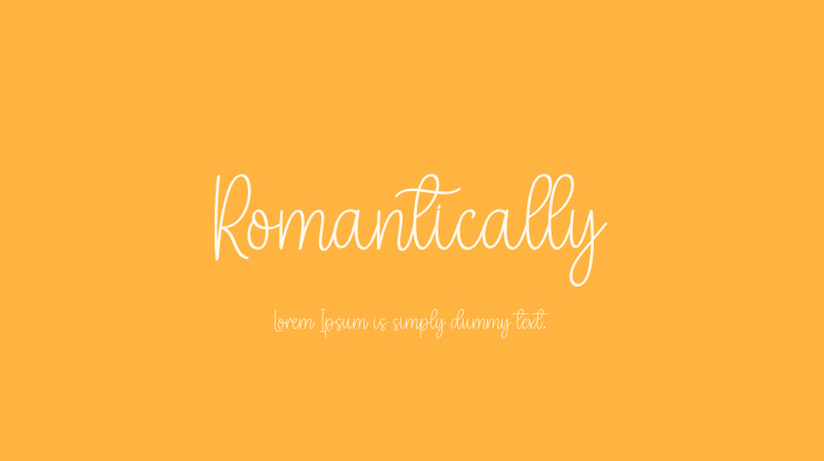 Romantically Font