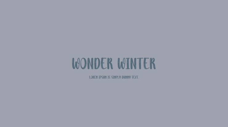 Wonder Winter Font