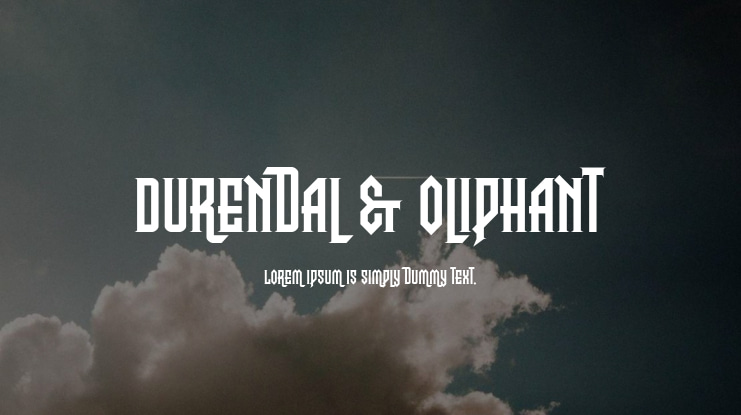 Durendal & Oliphant Font