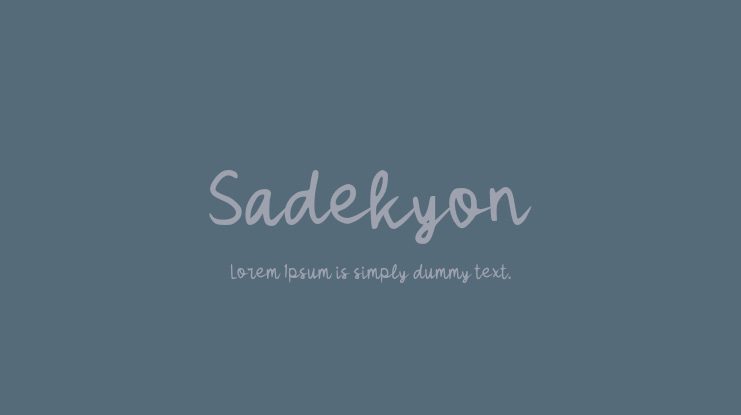 Sadekyon Font