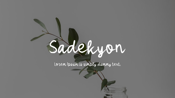 Sadekyon Font