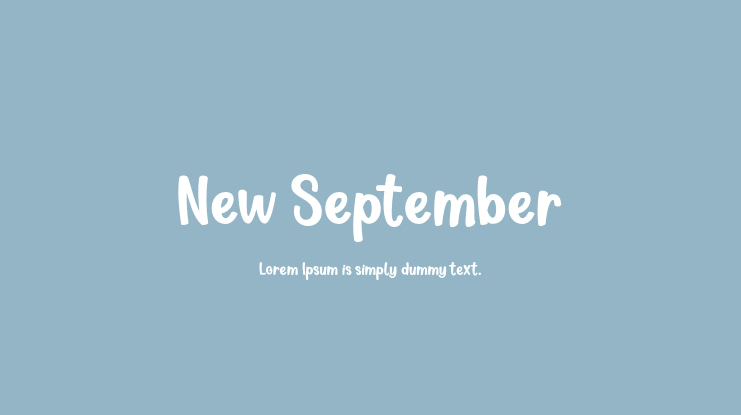 New September Font