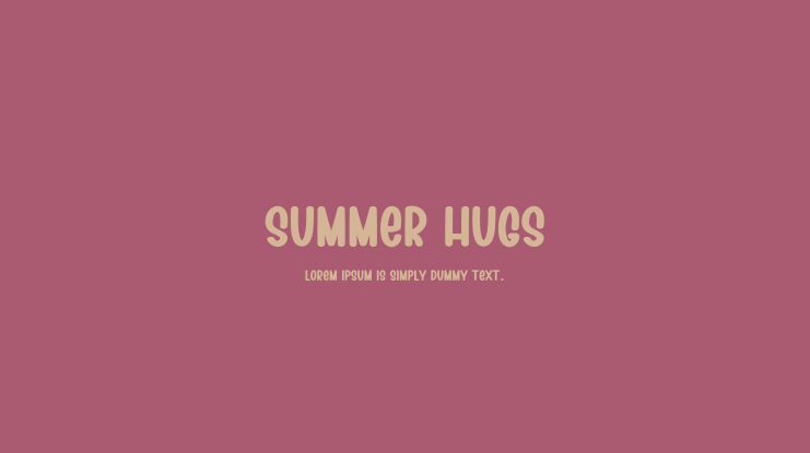 Summer Hugs Font