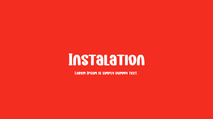Instalation Font