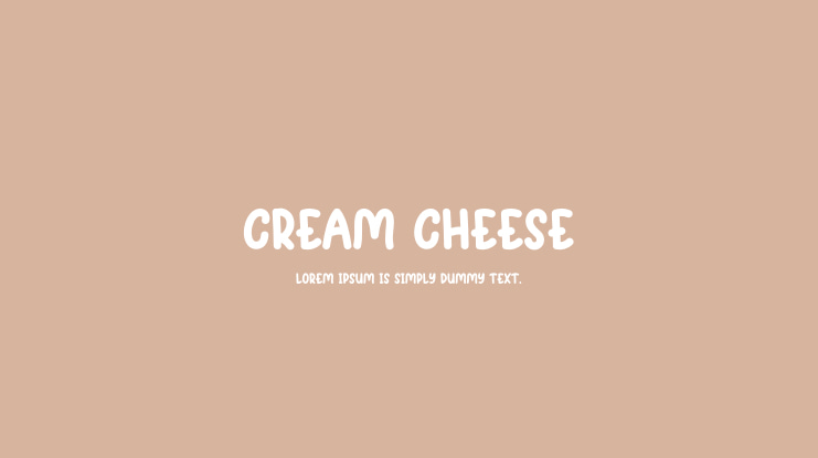 Cream Cheese Font
