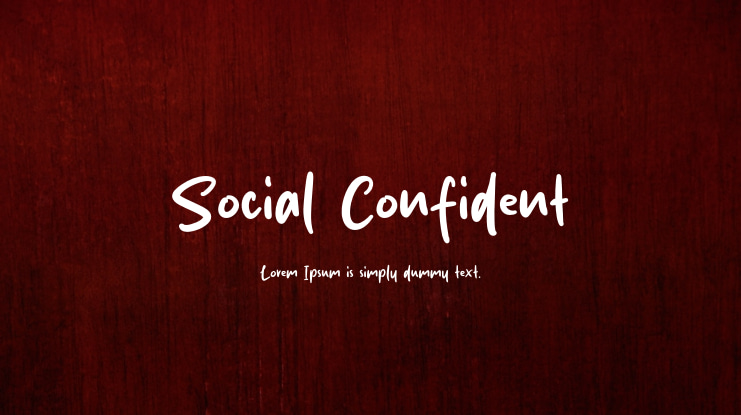 Social Confident Font