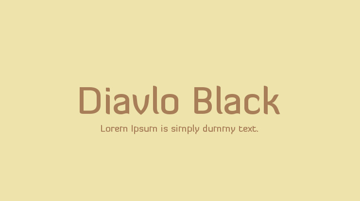 Diavlo Black Font Family