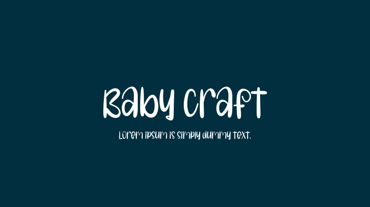 Baby Craft Font