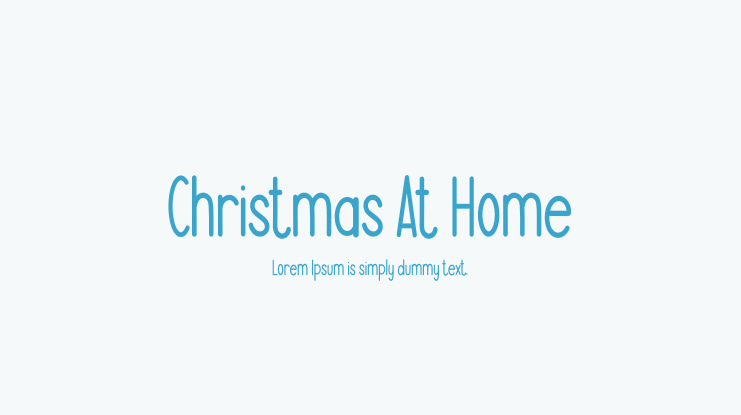 Christmas At Home Font