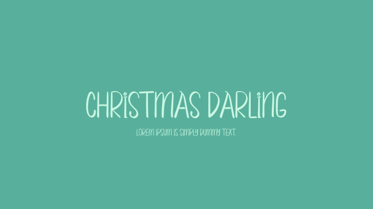 CHRISTMAS DARLING Font
