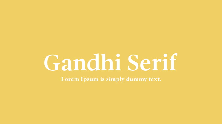 Gandhi Serif Font Family