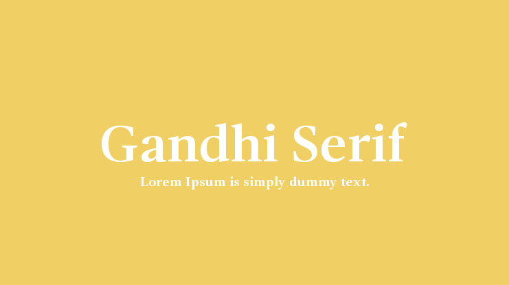 Gandhi Serif Font Family