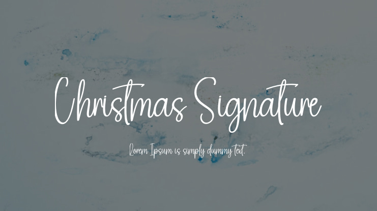 Christmas Signature Font