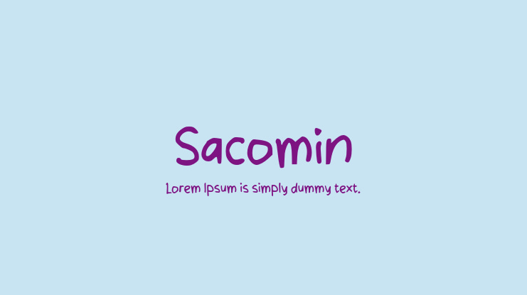 Sacomin Font