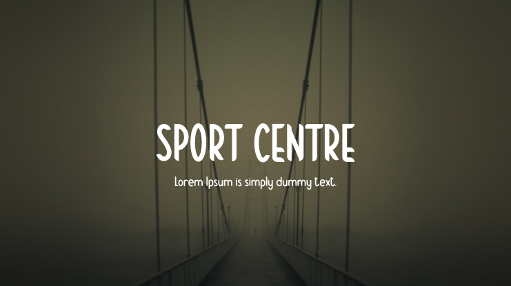 SPORT CENTRE Font