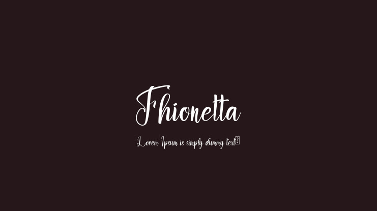 Fhionetta Font