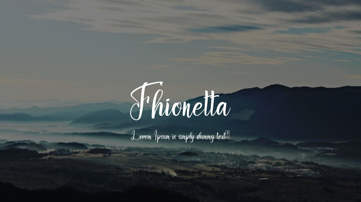 Fhionetta Font