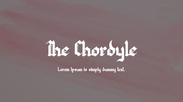 The Chordyle Font