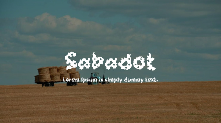 Sabadot Font