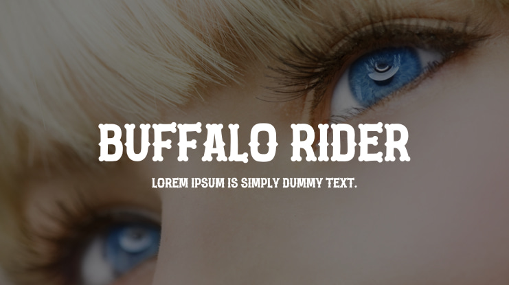 Buffalo Rider Font