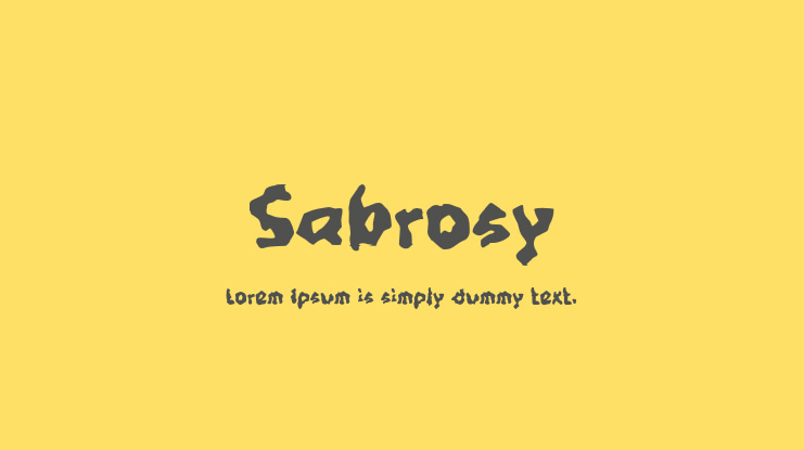 Sabrosy Font