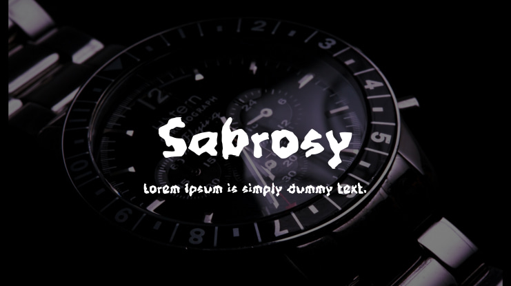 Sabrosy Font