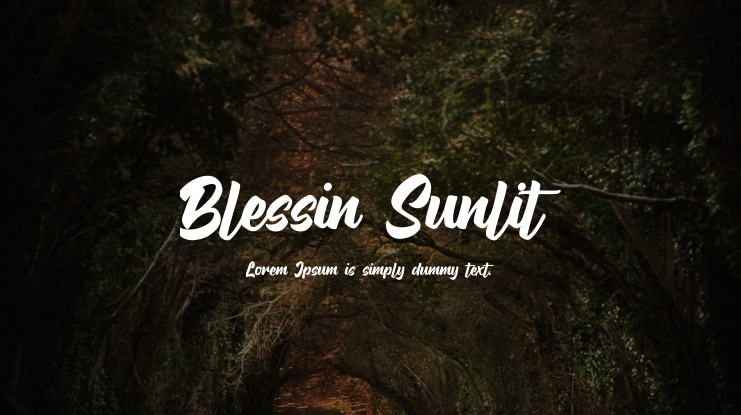 Blessin Sunlit Font