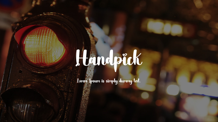 Handpick Font