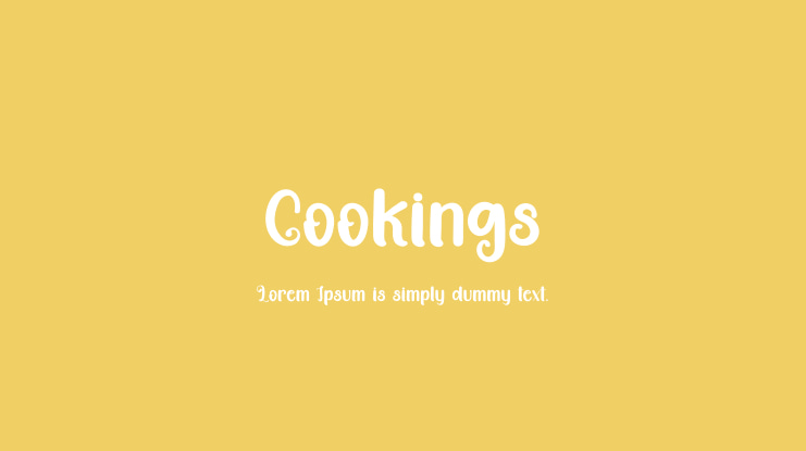 Cookings Font