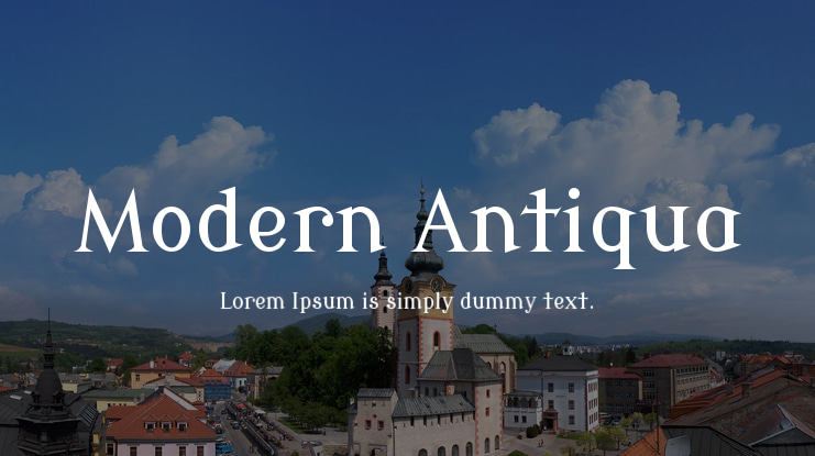 Modern Antiqua Font