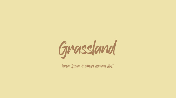 Grassland Font