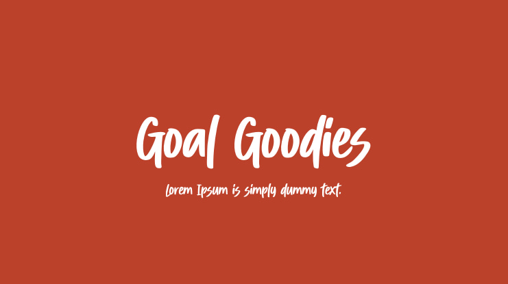 Goal Goodies Font