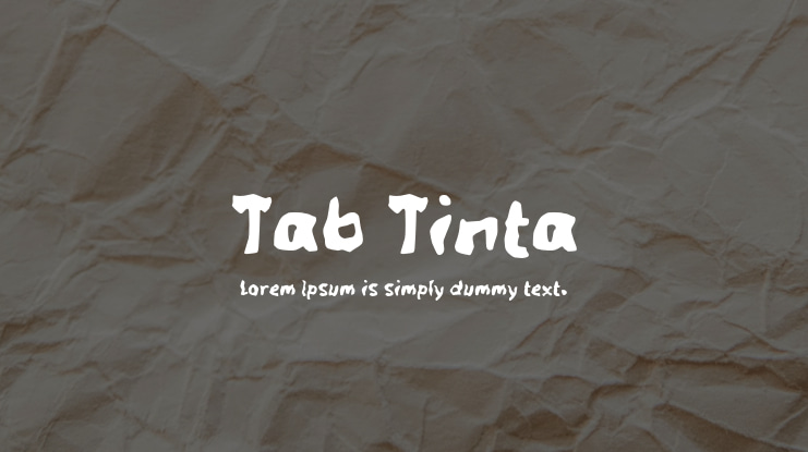 Tab Tinta Font