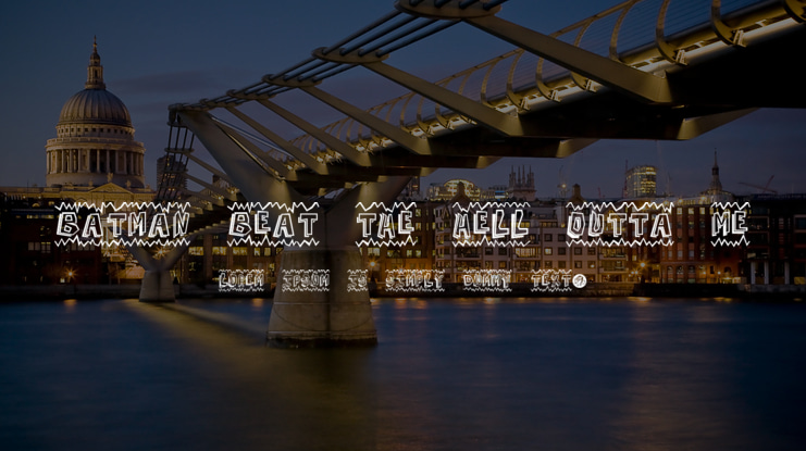 Batman beat the hell outta me Font