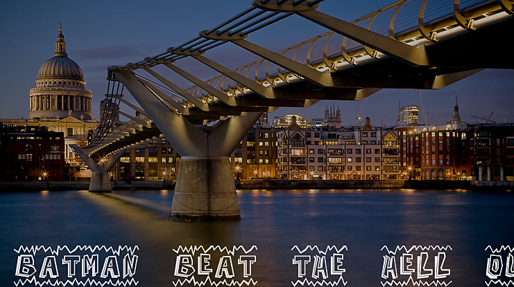 Batman beat the hell outta me Font