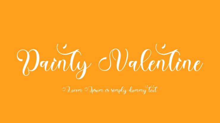 Dainty Valentine Font Family
