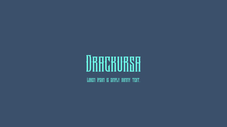Drackursa Font