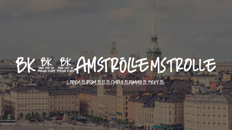 BKR Amstrolle Font