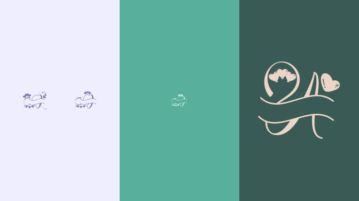 Dainty Valentine Monogram Font Family