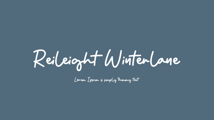 Reileight Winterlane Font