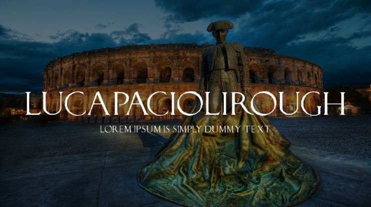 LucaPacioliRough Font