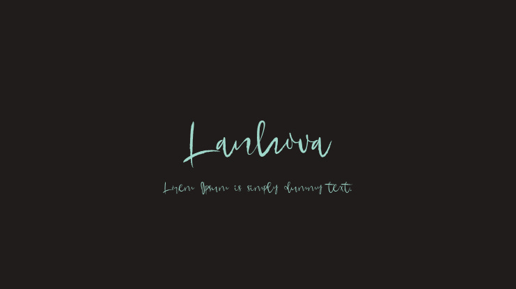 Lanhova Font
