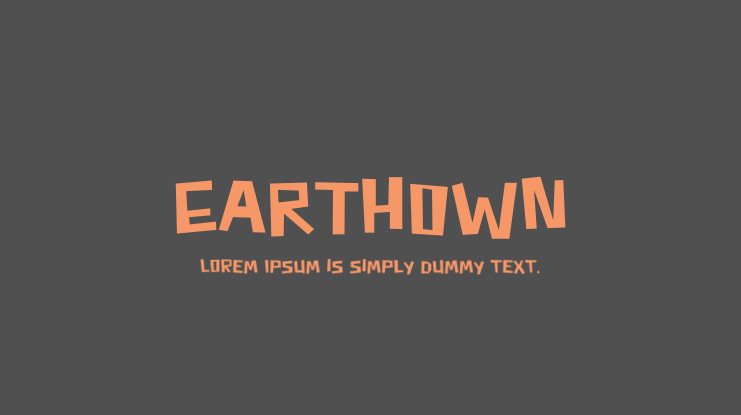 EARTHOWN Font : Download Free for Desktop & Webfont