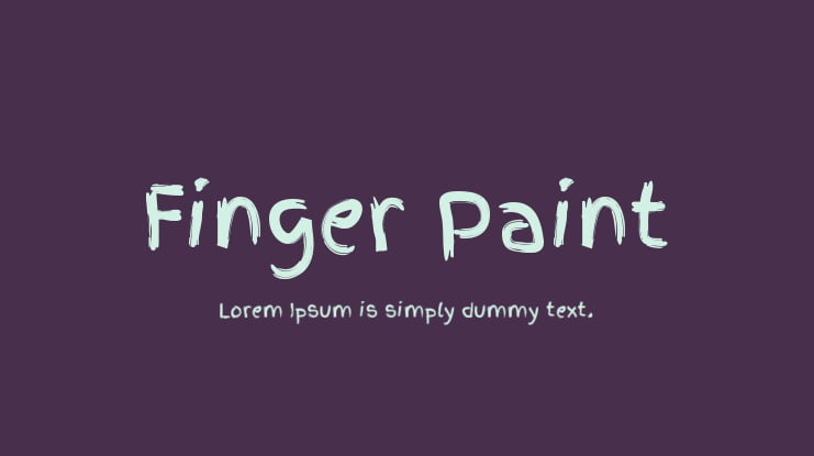 Finger Paint Font Family