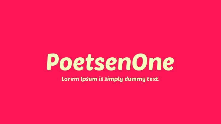 PoetsenOne Font Family
