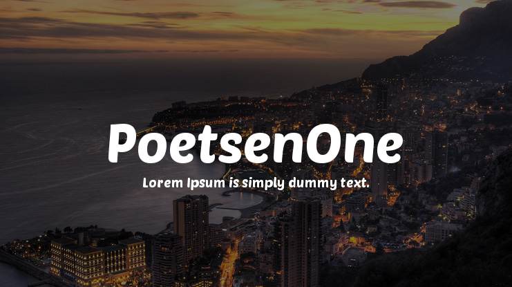 PoetsenOne Font Family