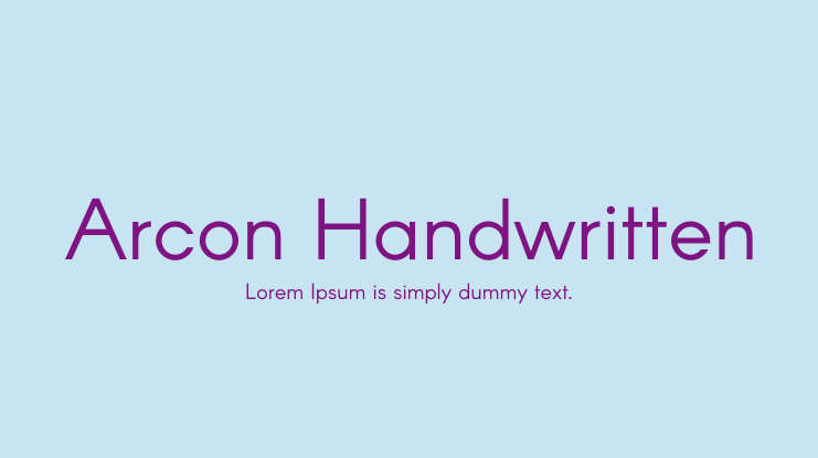 Arcon Handwritten Font Family